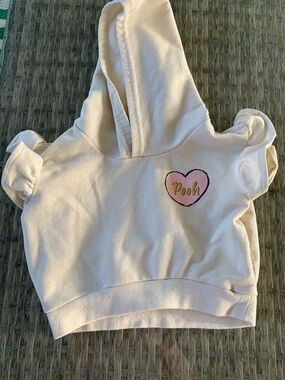 Vintage Winnie The Pooh Disney Baby Short Sleeve Hoodie 18 Months EUC